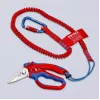 Alicate Knipex 95 05 20 SB acero inoxidable mango de plástico azul rojo