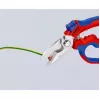 Alicate Knipex 95 05 20 SB acero inoxidable mango de plástico azul rojo