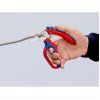 Alicate Knipex 95 05 20 SB acero inoxidable mango de plástico azul rojo