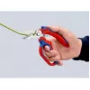 Alicate Knipex 95 05 20 SB acero inoxidable mango de plástico azul rojo