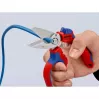 Alicate Knipex 95 05 20 SB acero inoxidable mango de plástico azul rojo