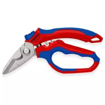 Alicate Knipex 95 05 20 SB acero inoxidable mango de plástico azul rojo