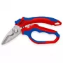 Alicate Knipex 95 05 20 SB acero inoxidable mango de plástico azul rojo