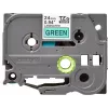 Cinta de rotulación laminada Brother TZe-751 24 mm – negro sobre verde, 8 m, casete gris