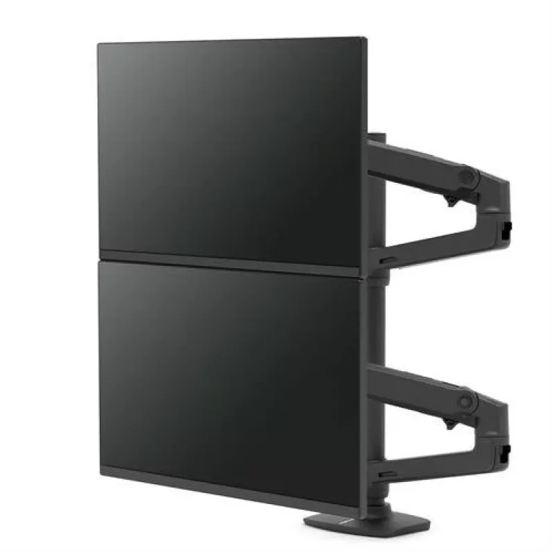 ERGOTRON LX brazo de apilamiento doble, barra alta (negro mate)
