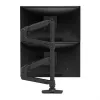 ERGOTRON LX brazo de apilamiento doble, barra alta (negro mate)
