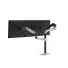 Ergotron Serie LX brazo de apilamiento doble, columna alta 101,6 cm, aluminio, abrazadera, 20 kg