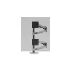 Ergotron Serie LX brazo de apilamiento doble, columna alta 101,6 cm, aluminio, abrazadera, 20 kg