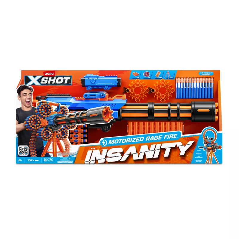 XSHOT Insanity Motorized Rage Fire (72 dardos) ZURU