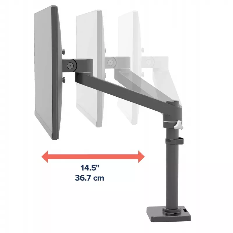 ERGOTRON NX brazo de monitor - negro mate