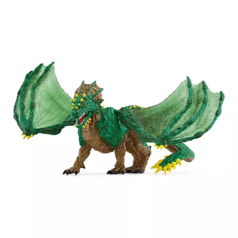 Juguete Schleich ELDRADOR CREATURES Dragón de la selva 70791S marrón verde amarillo