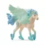 Figura Schleich Stormy Unicorn Foal, serie BAYALA, modelo 70824, para niños a partir de 5 años, beige con detalles azules y verdes