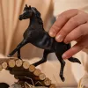 schleich HORSE CLUB semental árabe, 5 años, caballos, negro, gris, blanco, plástico
