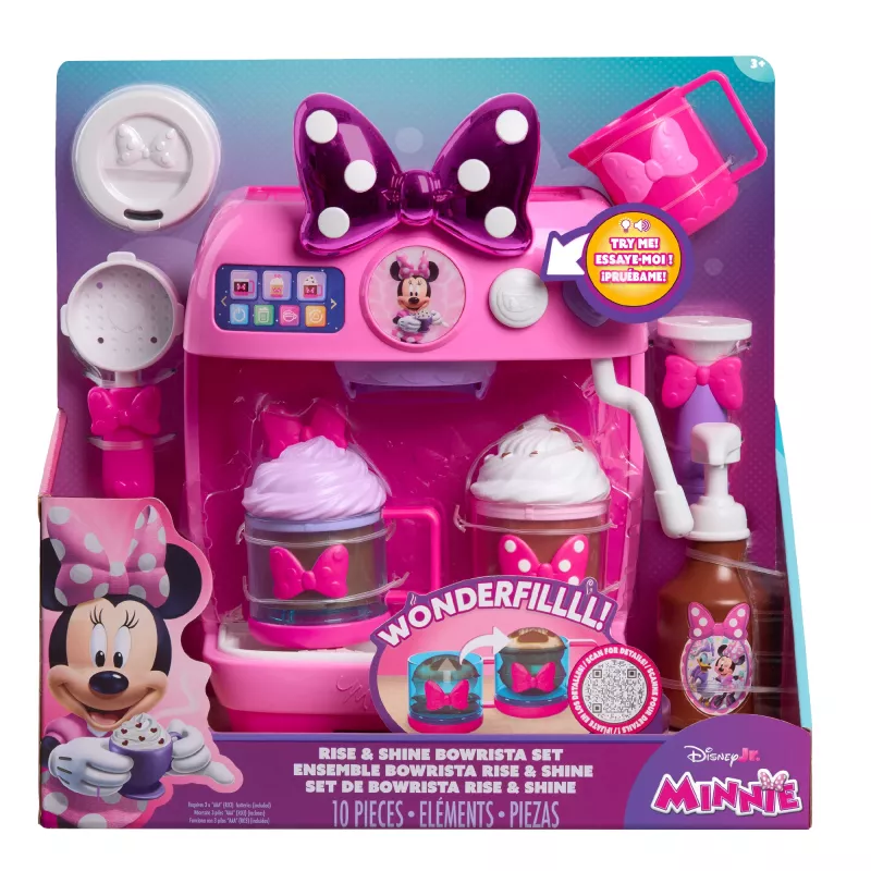 Just Play Disney Minnie Mouse Rise & Shine, 3 años, sonido, AAA, pilas incluidas