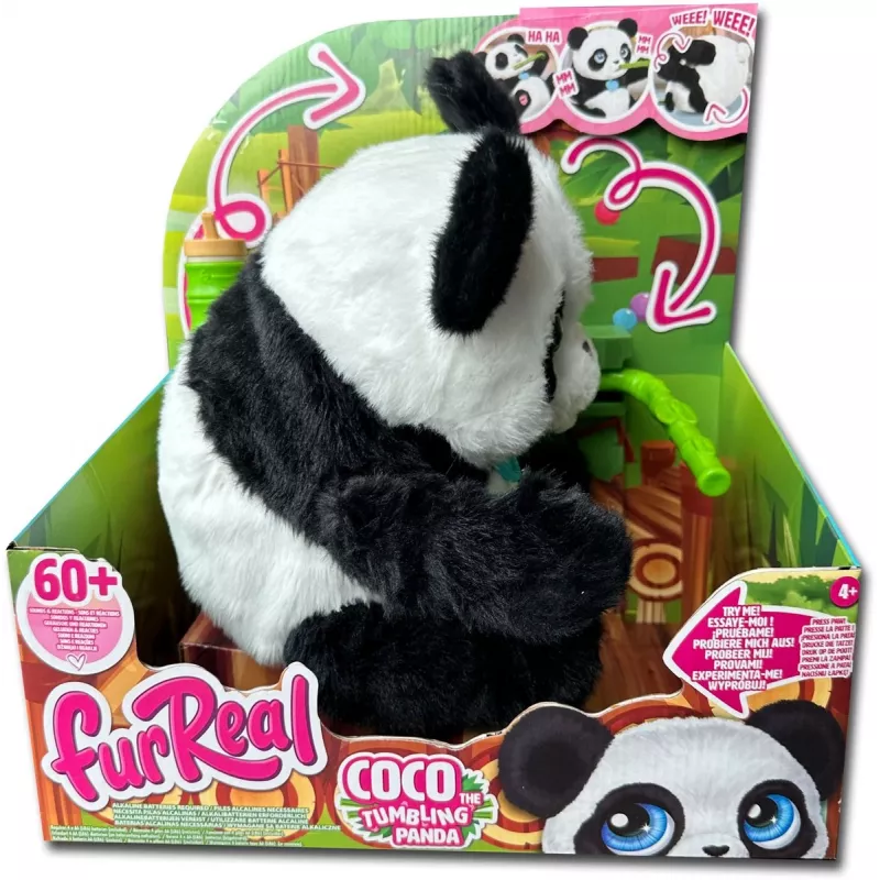 Just Play FurReal - Coco el panda rodante, niño/niña, 4 años, con sonido