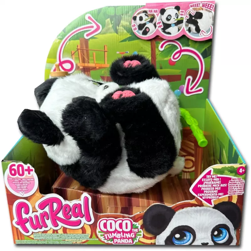 Just Play FurReal - Coco el panda rodante, niño/niña, 4 años, con sonido