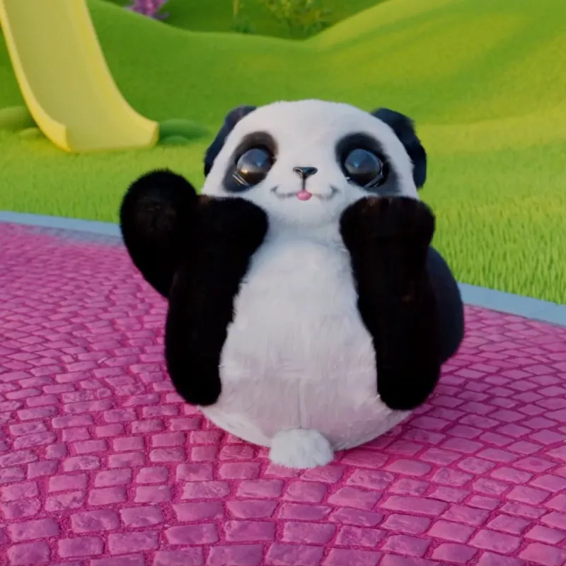 Just Play FurReal - Coco el panda rodante, niño/niña, 4 años, con sonido