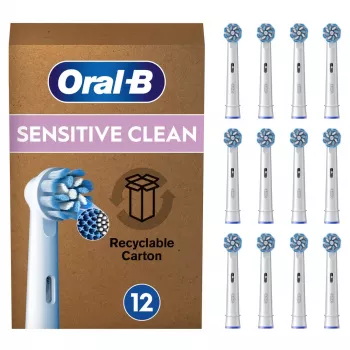 Cabezales de cepillo de dientes Oral-B Sensitive Clean 12 uds. blanco