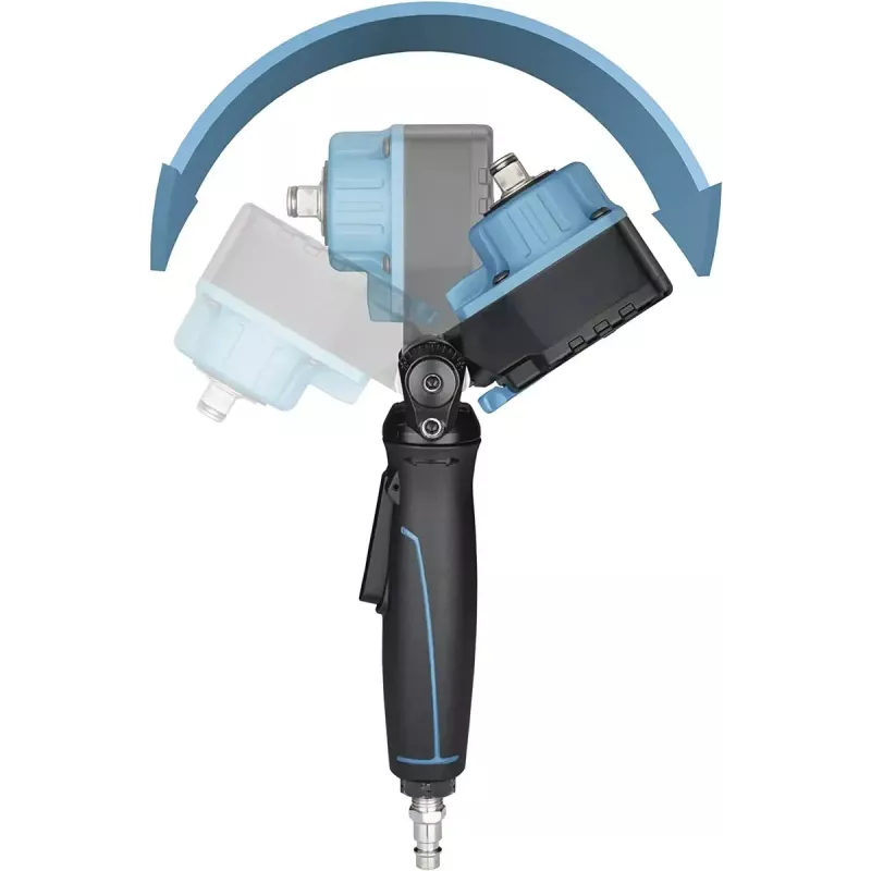 Llave de impacto Hazet 9012ATT accionamiento 1/2 pulgadas — par de aflojamiento 550 Nm