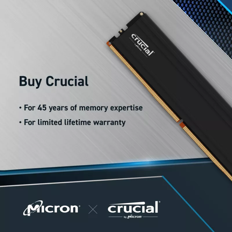 MICRON / CRUCIAL memoria - Crucial Pro - DDR5-5600 UDIM - kit 48GB (24GBx2)