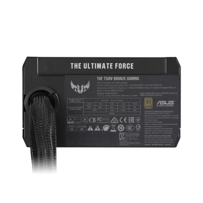 Fuente de alimentación ASUS TUF-GAMING-750B 750 W 20+4 Pin ATX ATX negro