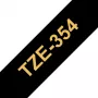 Cinta de etiquetar Brother TZe354 24mm oro sobre negro