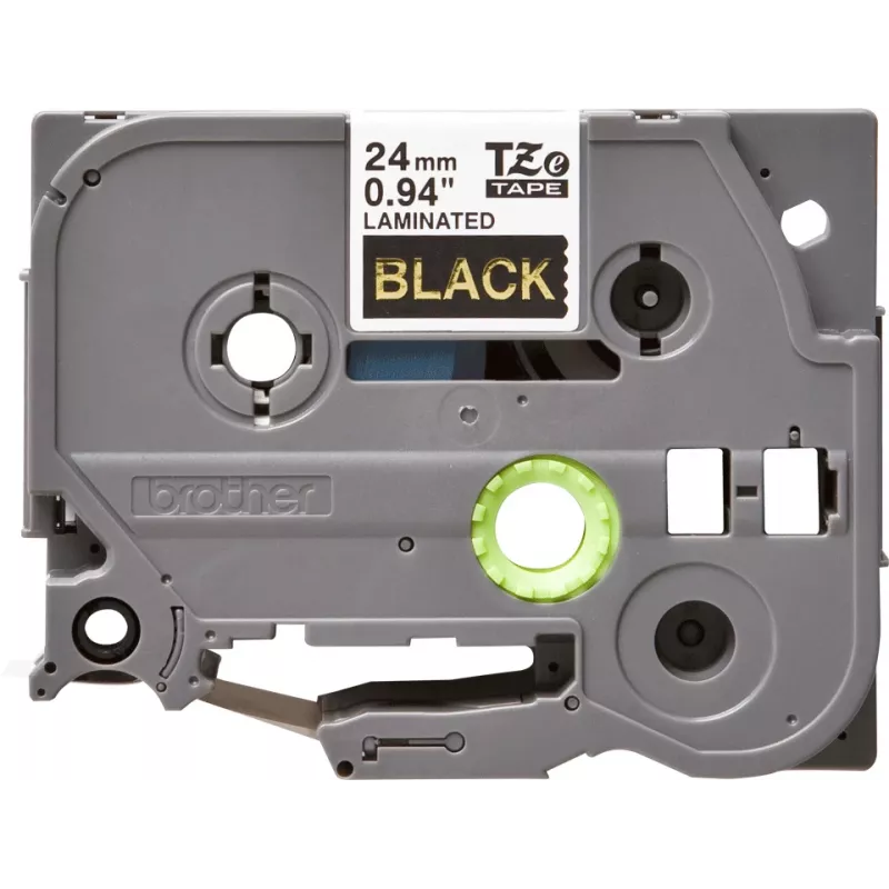 Cinta de etiquetar Brother TZe354 24mm oro sobre negro