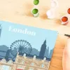 Set de pintura Ravensburger CreArt — Colorful London (modelo 23525) para pintar sobre lienzo con guía numerada
