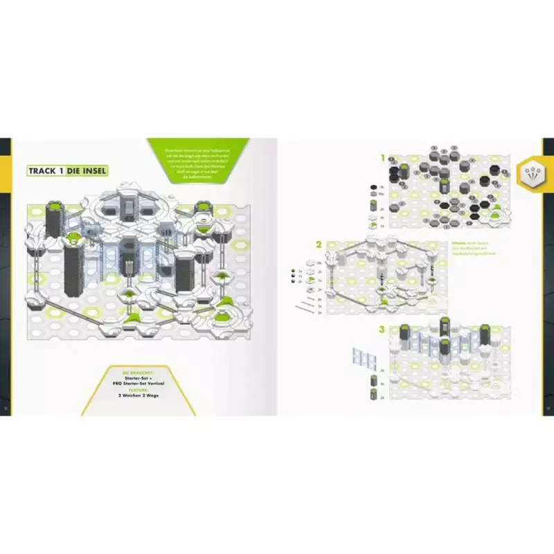 Libro de tapa dura Ravensburger GraviTrax Pro — guía para fans y profesionales (48973)