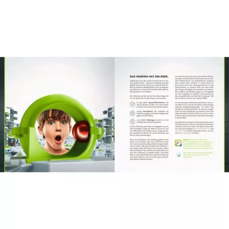 Libro de tapa dura Ravensburger GraviTrax Pro — guía para fans y profesionales (48973)