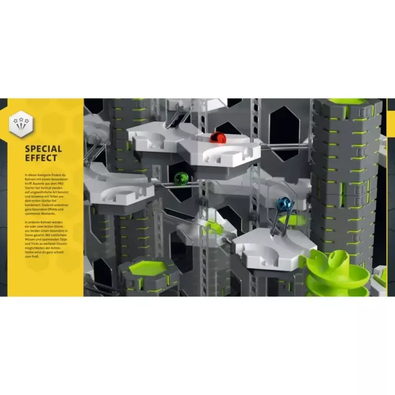 Libro de tapa dura Ravensburger GraviTrax Pro — guía para fans y profesionales (48973)