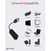 ICY BOX USB 3.0 Type-A a puerto Ethernet RJ-45, con cable, USB, Ethernet, 1000 Mbit/s, negro
