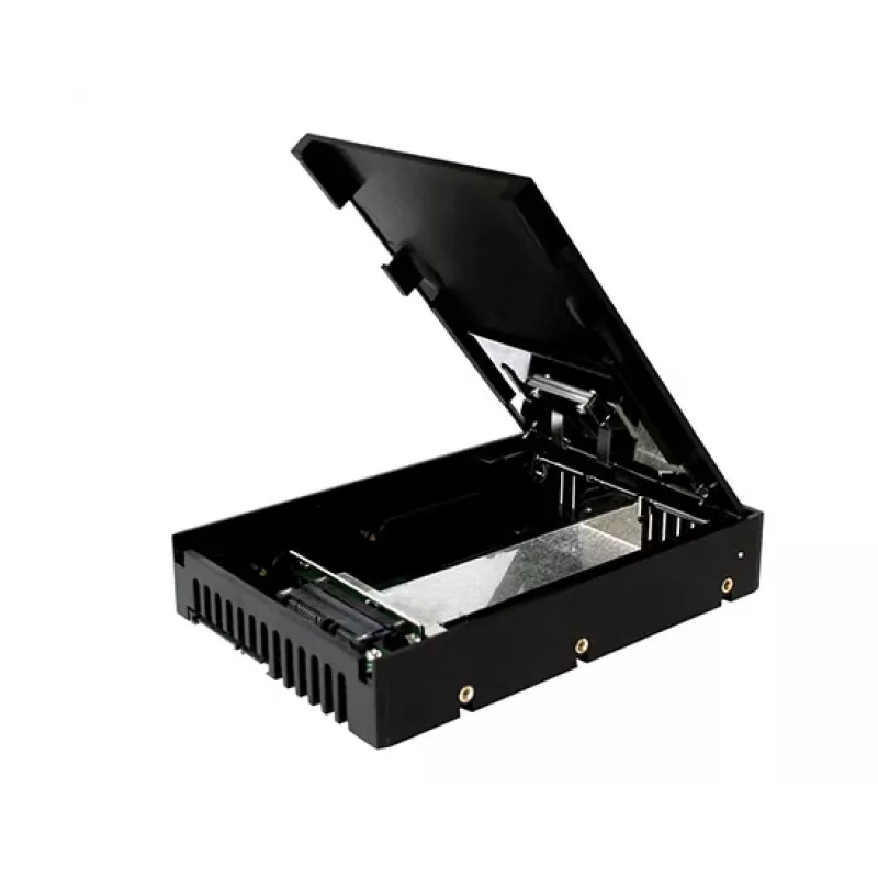 ICY DOCK EZConvert Air Lite MB882SP-1S-3B adaptador de bahía de unidad SATA de 2,5" a 3,5", negro