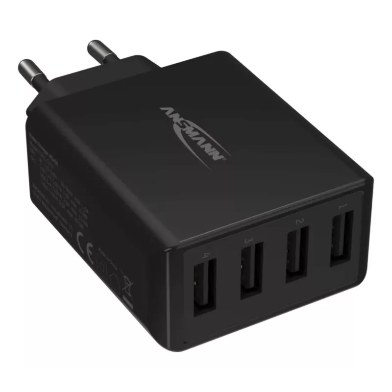 Cargador USB de pared ANSMANN 4 puertos