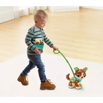 Figura de juego VTech Run With Me Puppy 80-552564 juguete educativo interactivo con sonidos y movimiento
