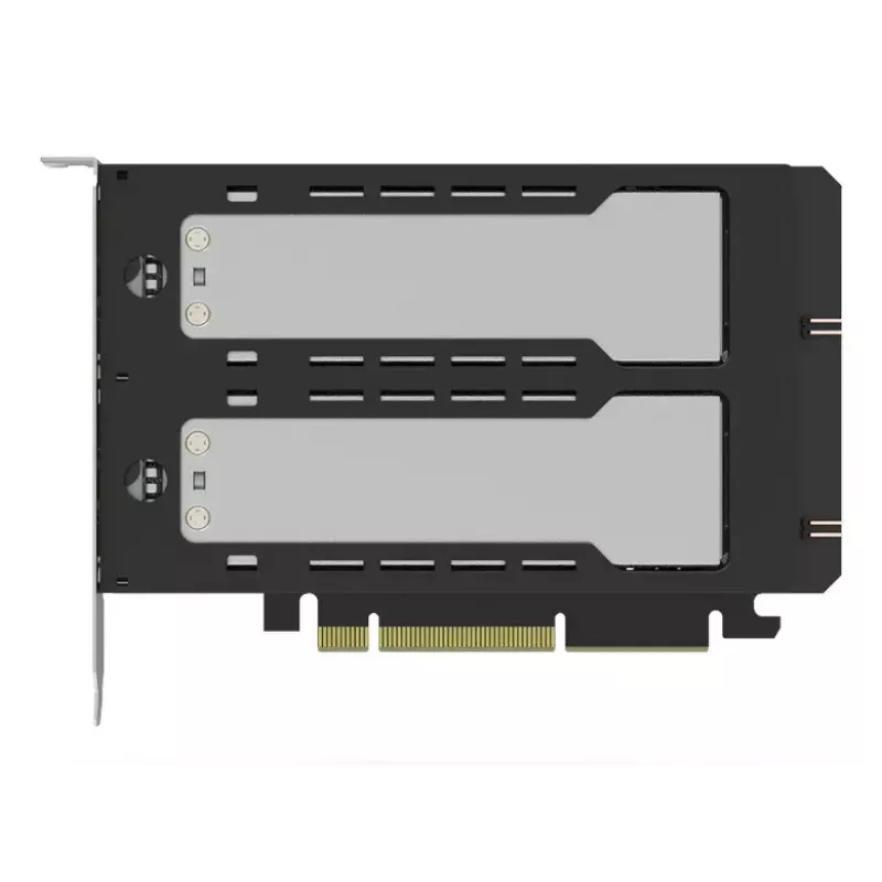 Icy Dock ExpressSlot Elite MB842M5P-B adaptador con 2 bahías extraíbles para SSD M.2 NVMe, PCIe 5.0 x8