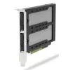 Icy Dock ExpressSlot Elite MB842M5P-B adaptador con 2 bahías extraíbles para SSD M.2 NVMe, PCIe 5.0 x8