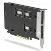 Icy Dock ExpressSlot Elite MB842M5P-B adaptador con 2 bahías extraíbles para SSD M.2 NVMe, PCIe 5.0 x8