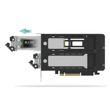 Tarjeta de interfaz Icy Dock ExpressSlot Elite MB842MP-B — adaptador PCIe hot-swap para bahías de 2,5