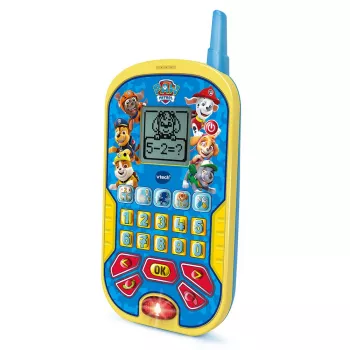 Teléfono infantil VTech PAW Patrol teléfono de aprendizaje — para niños a partir de 2 años, azul/amarillo, 140 g