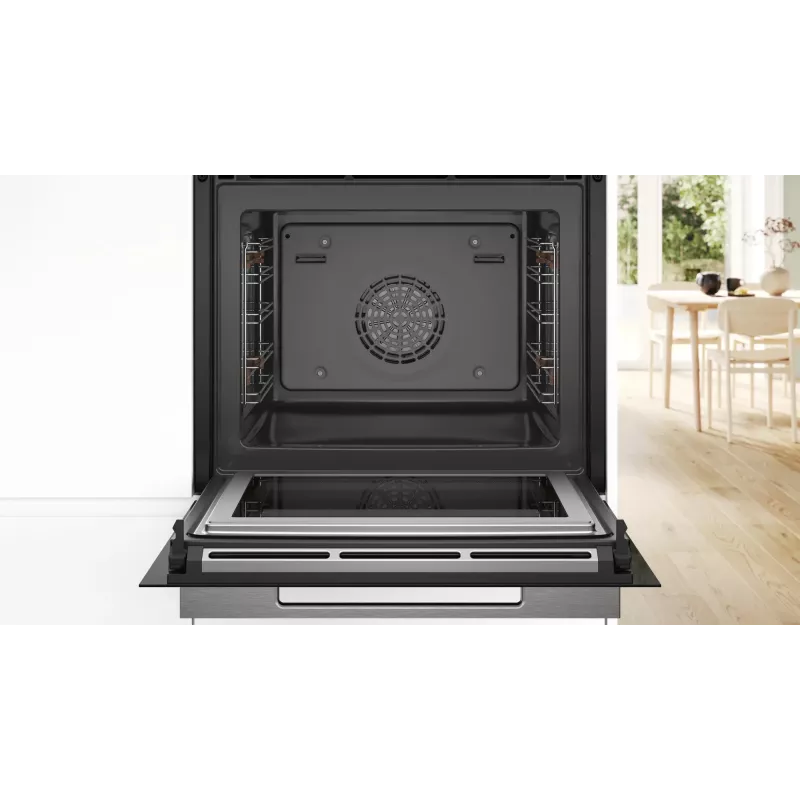 Horno integrable Bosch Serie 8 HMG7361B1, 67 L, 3600 W, negro, control táctil