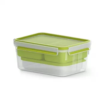 Fiambrera EMSA CLIP & GO XL 2,3 L verde, transparente 1 ud.