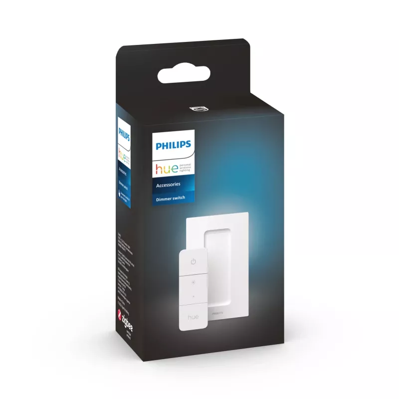 Philips Dimmer Switch (modelo más reciente), regulador e interruptor, IEEE 802.15.4, IP20, externo, botones, blanco