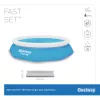 Bestway Fast Set piscina redonda inflable set 3,05 m x 66 cm, 3200 L, piscina inflable, niños y adultos, azul, blanco, 9,26 kg