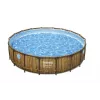 Bestway 56977 Piscina desmontable con estructura de acero redonda 23062 L marrón