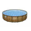 Bestway 56977 Piscina desmontable con estructura de acero redonda 23062 L marrón