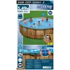 Bestway 56977 Piscina desmontable con estructura de acero redonda 23062 L marrón
