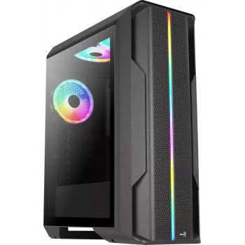 Aerocool SPLINTER DUO Caja gaming ATX 3x ventilador ARGB 12 cm + frontal de malla