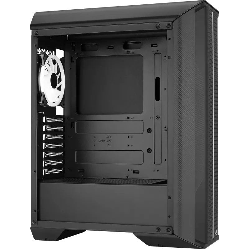 Aerocool Splinter Duo-G-BK-v1 caja ATX Mid Tower, cristal templado, negro