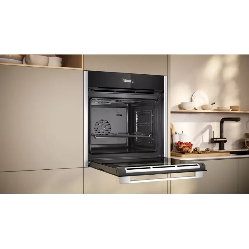 Neff N 70 B24CR31N0 Horno 71 L Negro, acero inoxidable